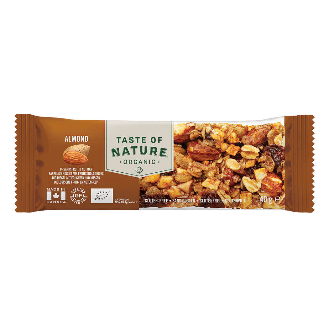 Barre bio aux amandes et graines - Vegan et sans gluten