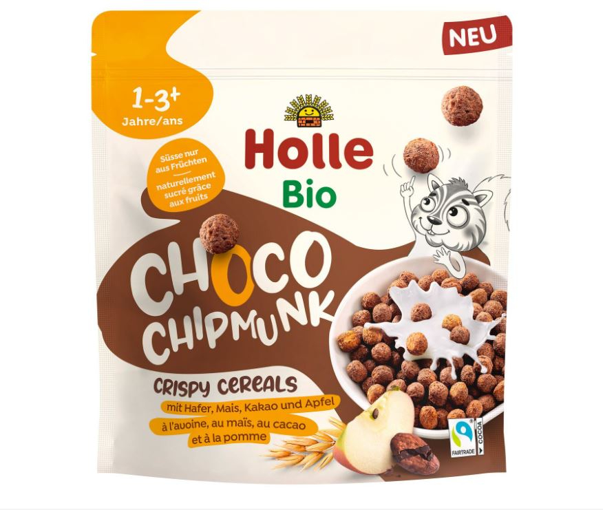 HOLLE Crispy Cereals Choco Chipmunk Btl 125 g