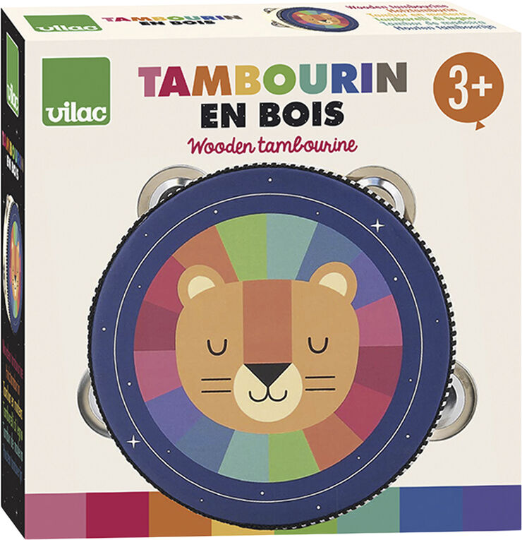 VILAC Vilac - Tamburin i træ - Rainbow af Andy Westface