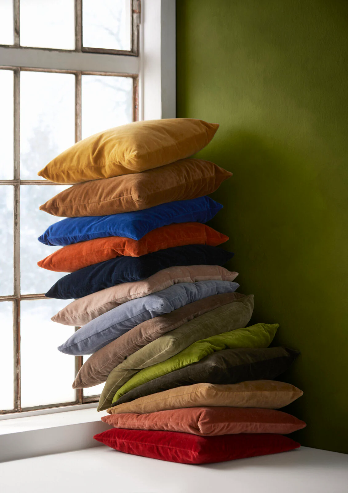 Cozy Living  Velvet Soft pyntepude, Cobolt Blue - 50 x 50 cm.