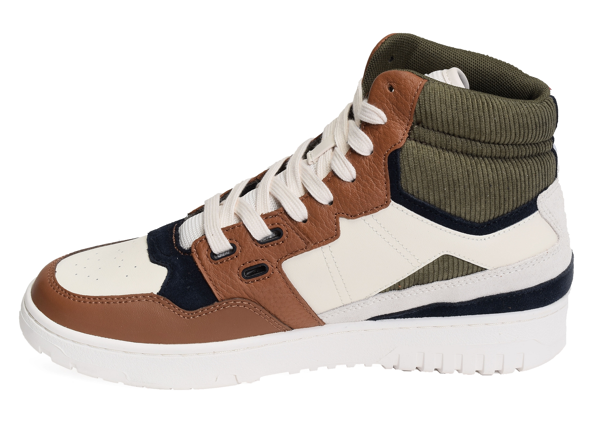 Th basket better midcut lth mix 4793 beige marron