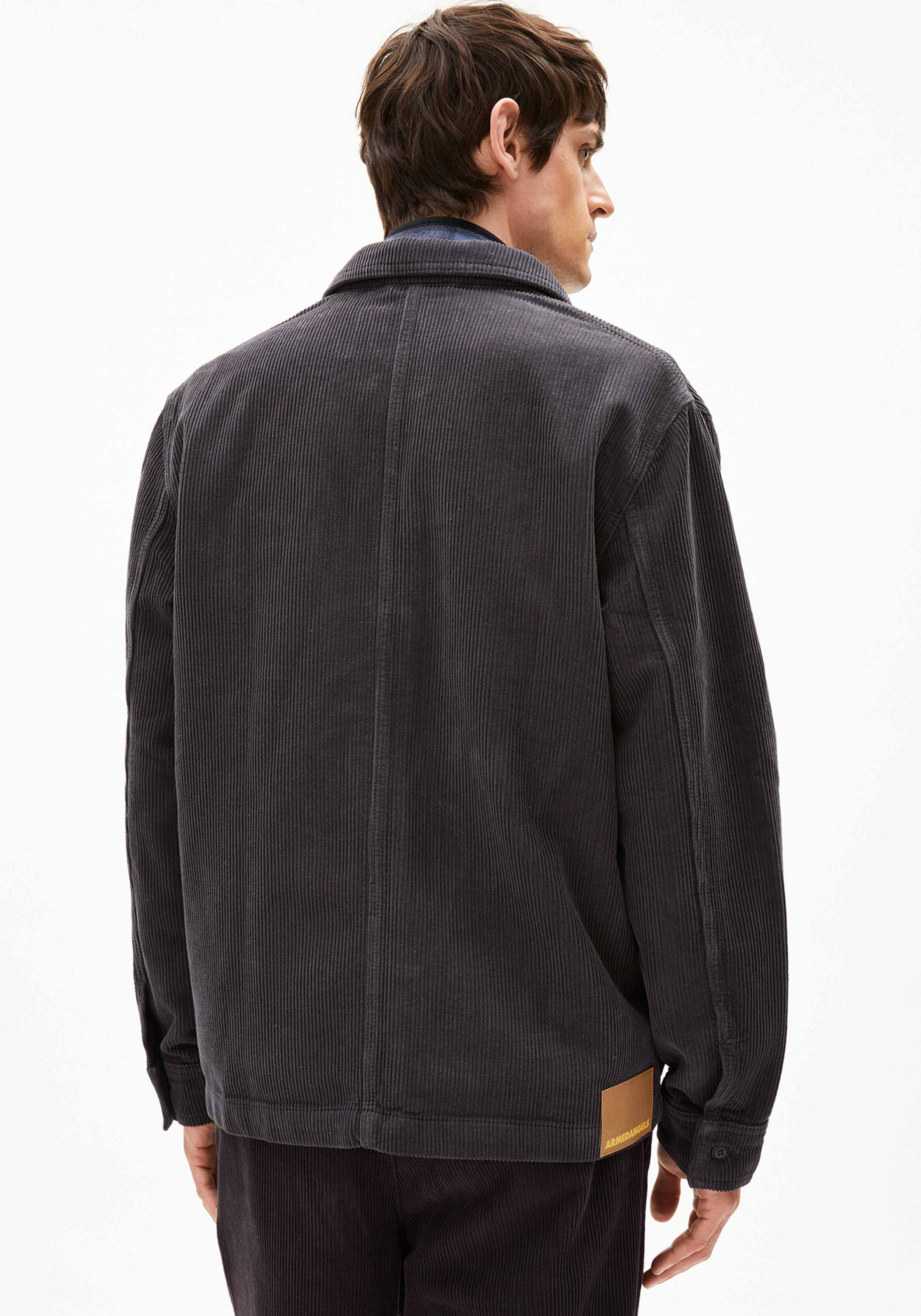 Armedangels Cord-Overshirt Avaan Dark Steel