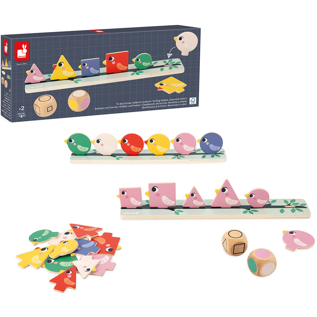 Janod sorteerspel vogels