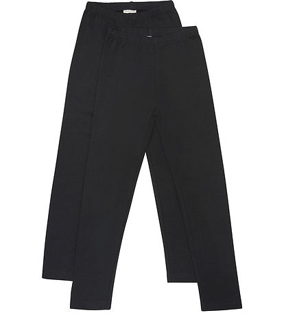 Minymo Leggings - 2er-Pack - Anthracite