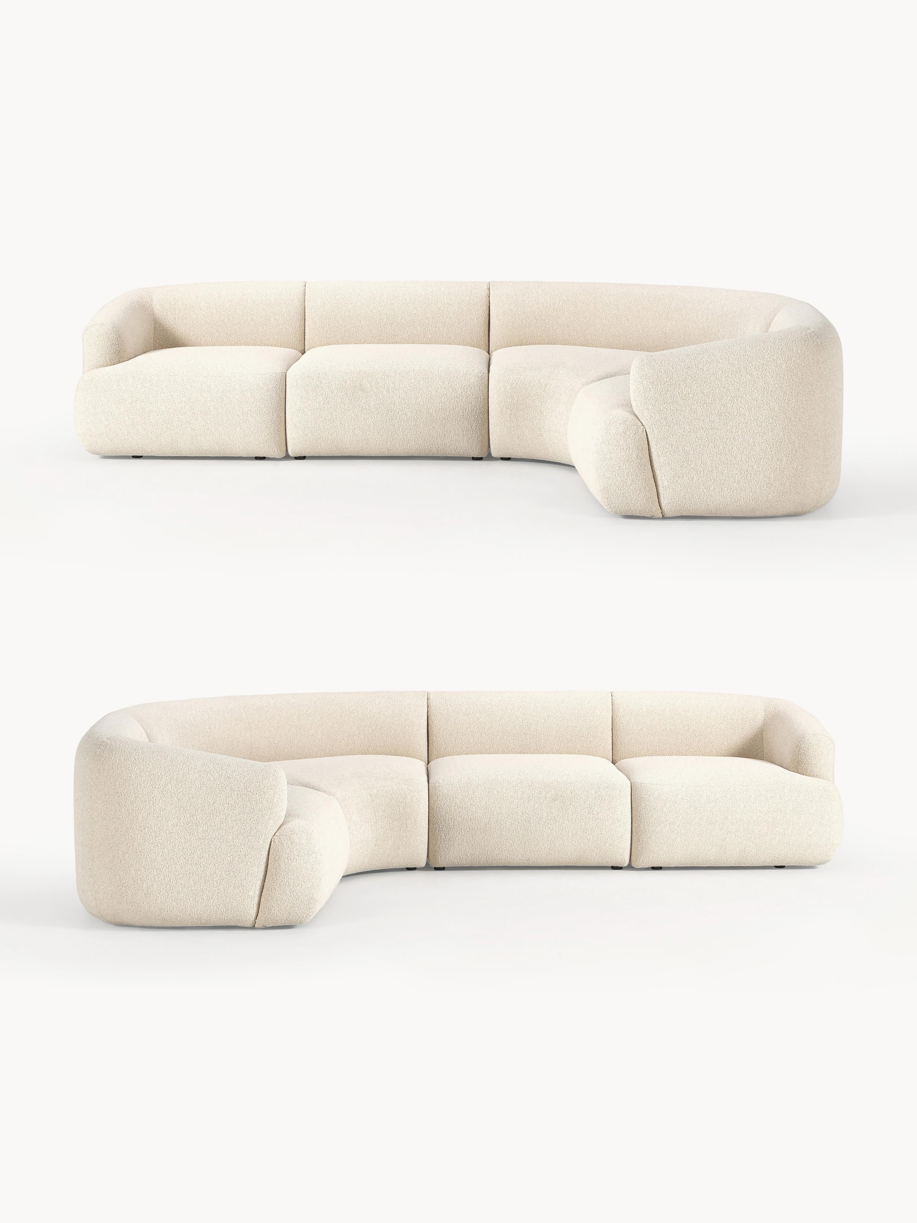 Modulaire bouclé hoekbank Sofia (4 zits)