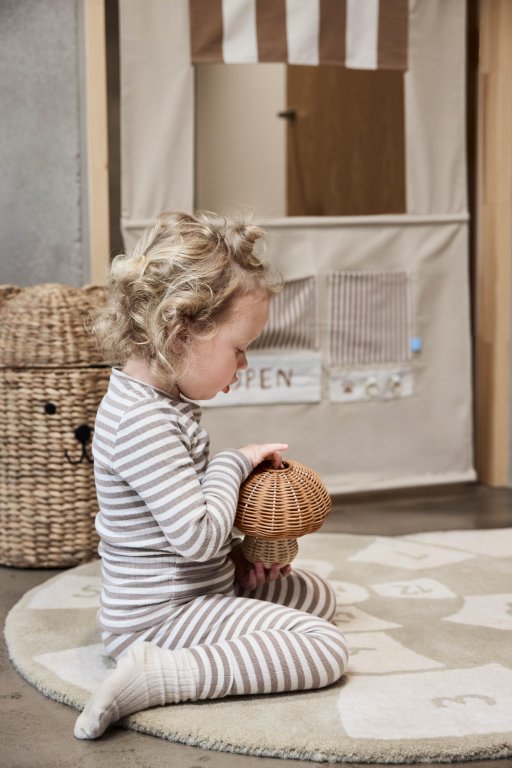 OYOY Paddenstoel Rattan nachtlamp tafellamp