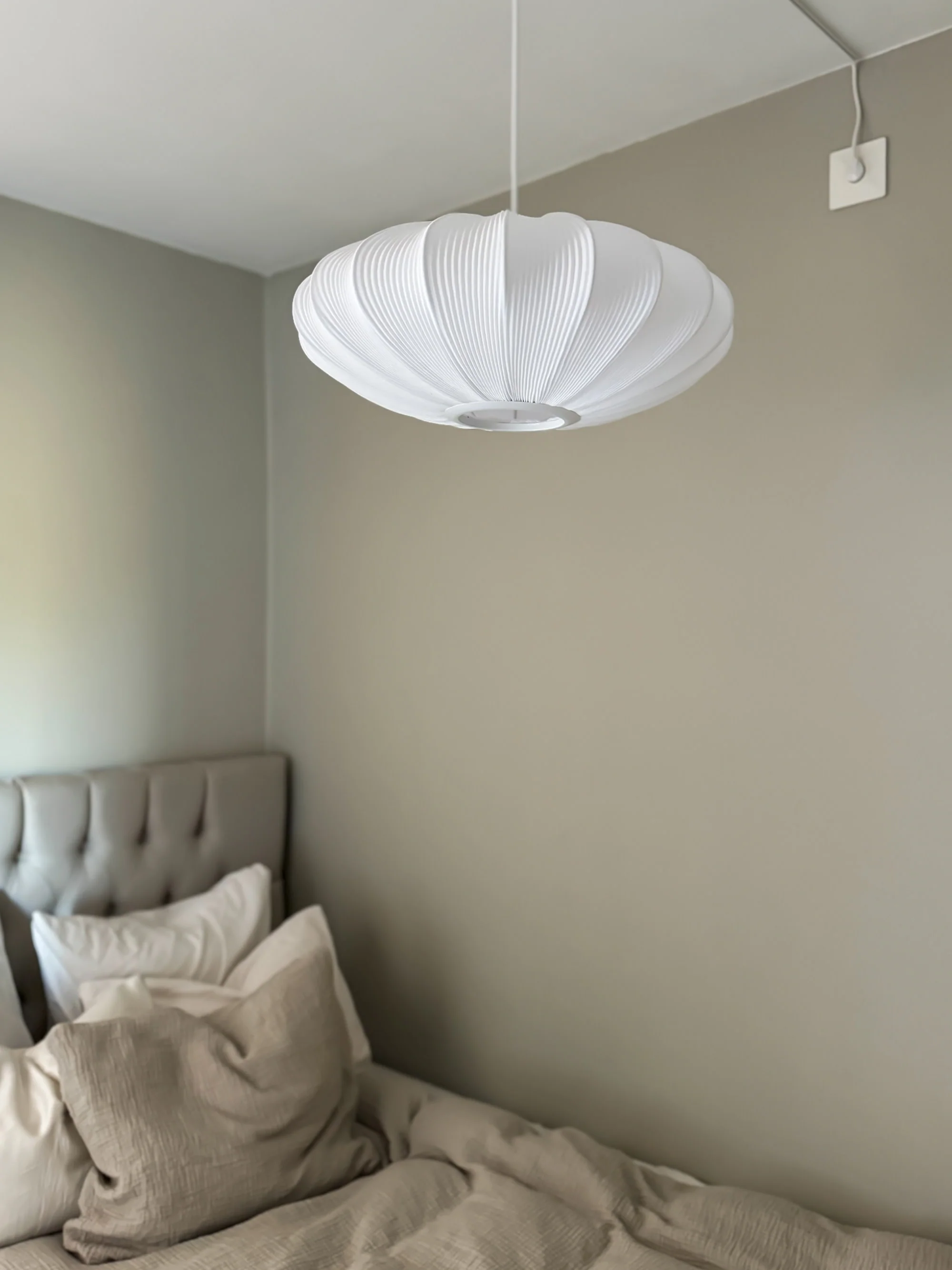 Stoffen hanglamp Mamsell