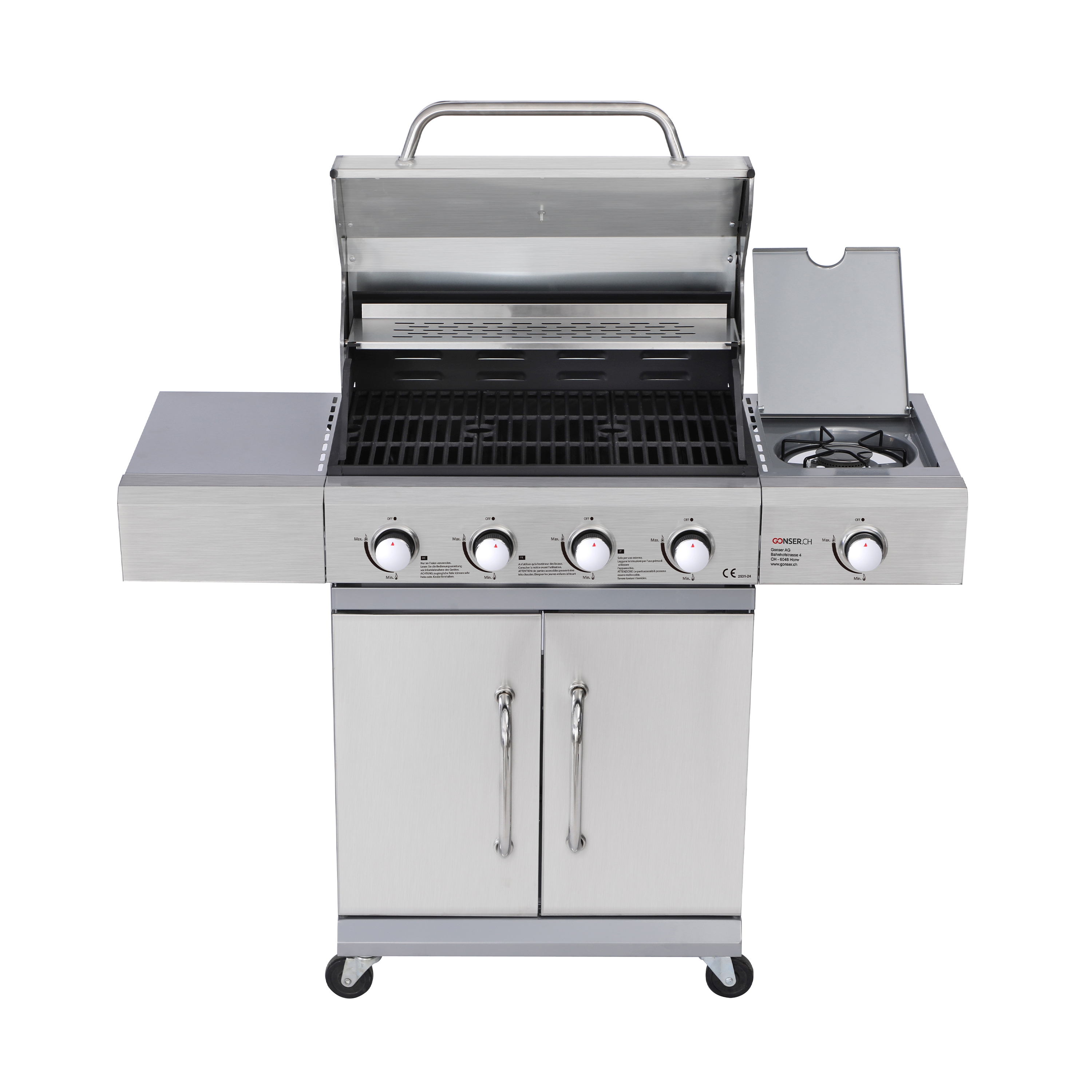 Gasgrill ARACAR 4+1 Brenner