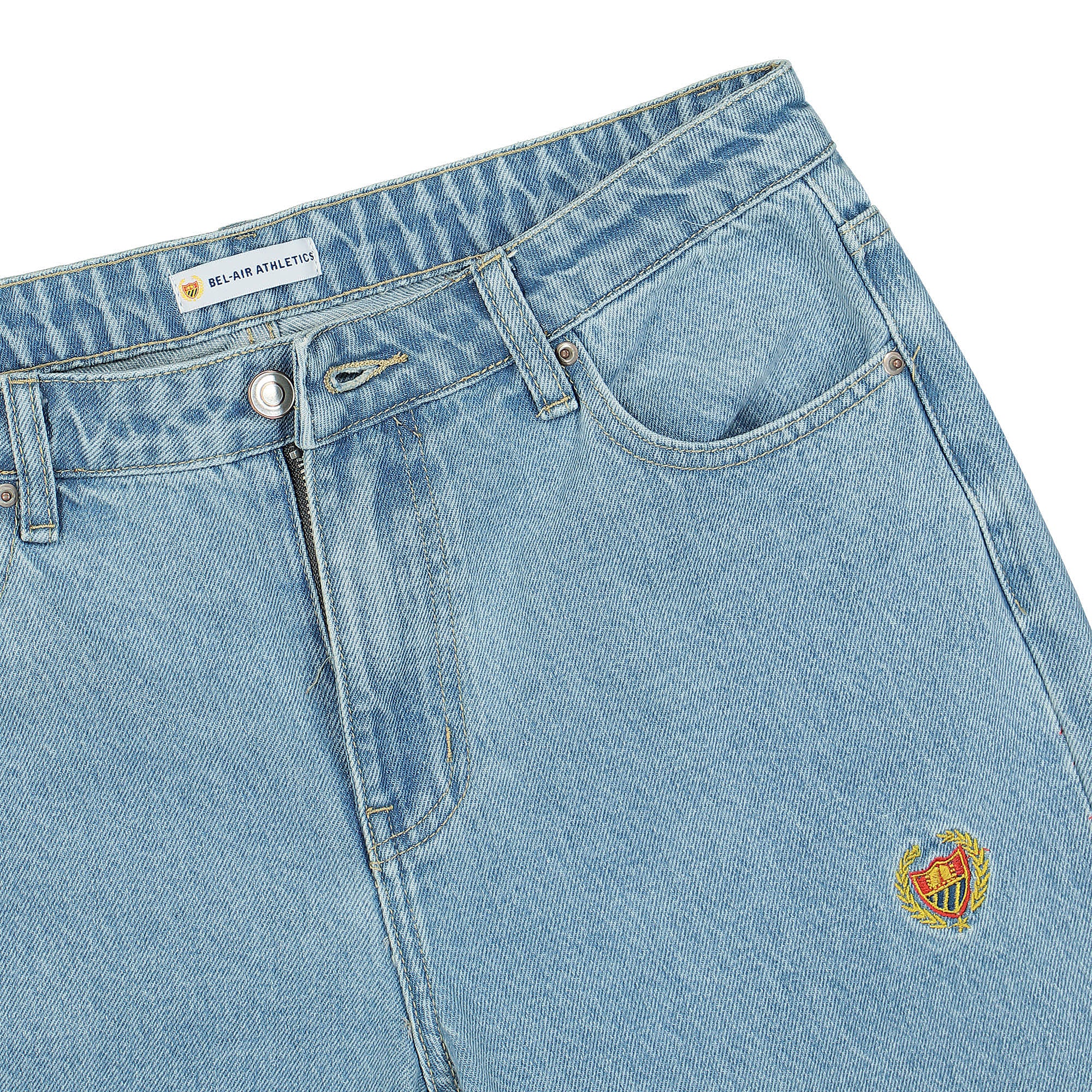 Bel-Air Athletics<br>Academy B-A Tigers Embroidered Crest Denim Pant