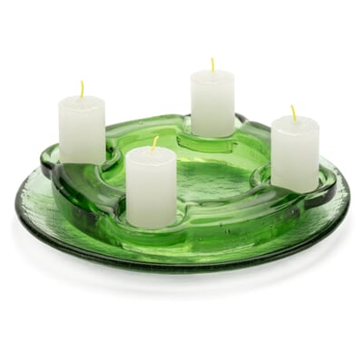 Adventskranz Thüringer Waldglas