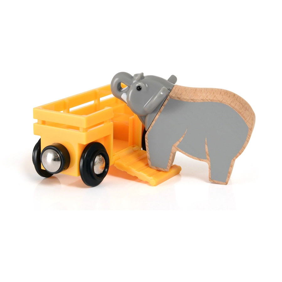 BRIO® WORLD Safari Tierwaggon Elefant