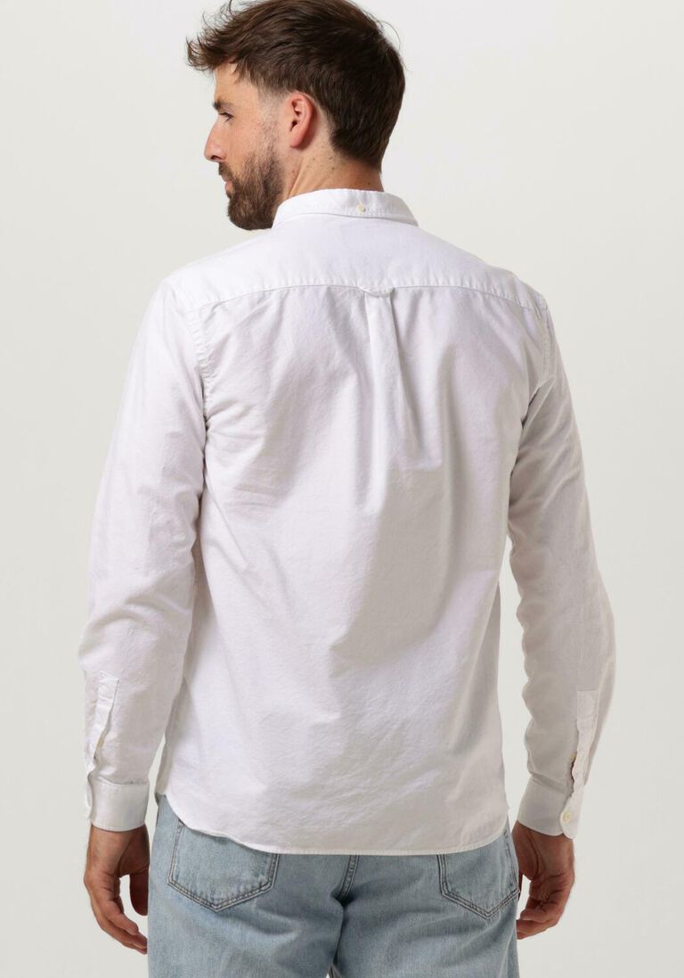 LYLE & SCOTT witte lyle & scott casual overhemd regular fit light weight oxford shirt