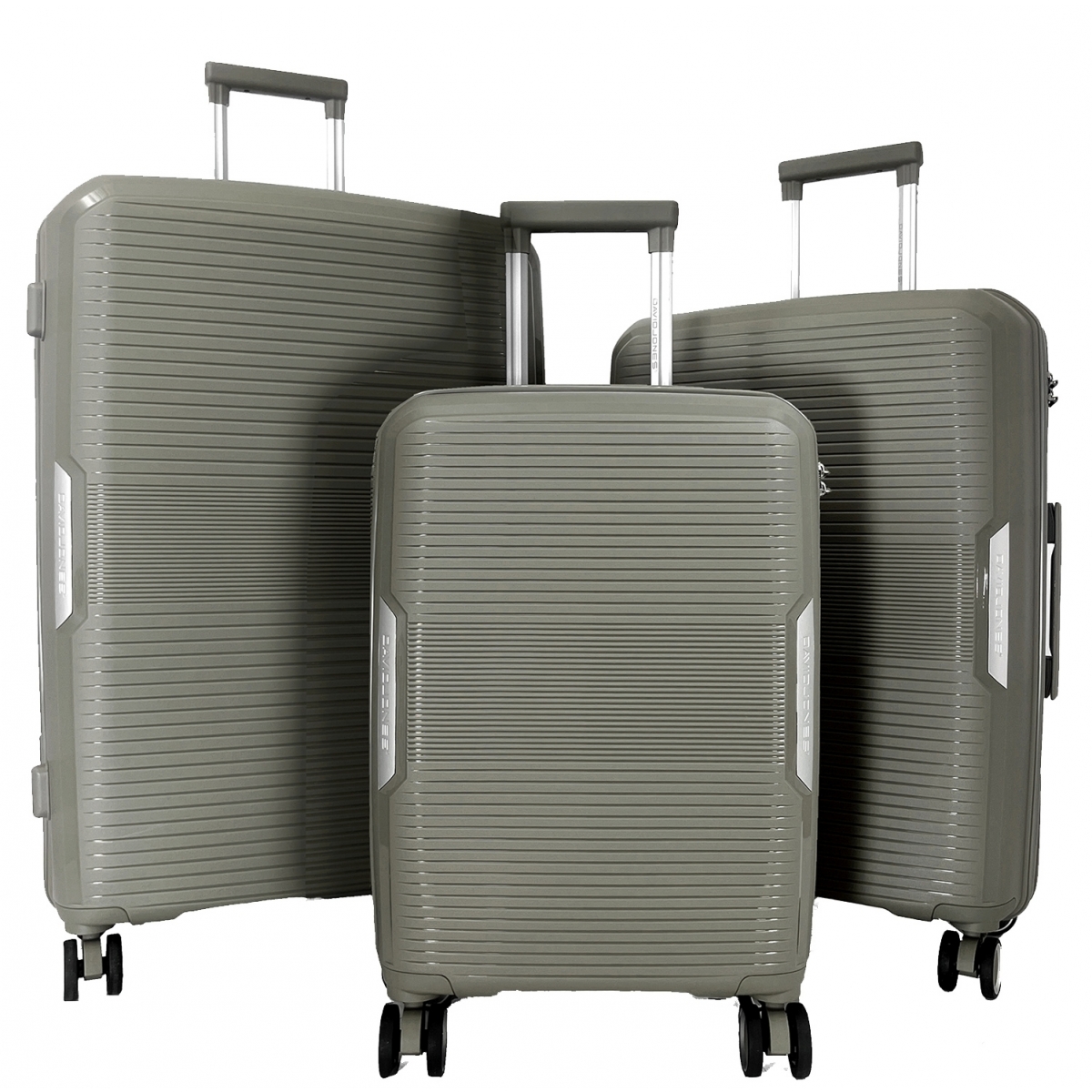 David Jones Lot 3 valises rigides dont 1 cabine David Jones PETE TSA