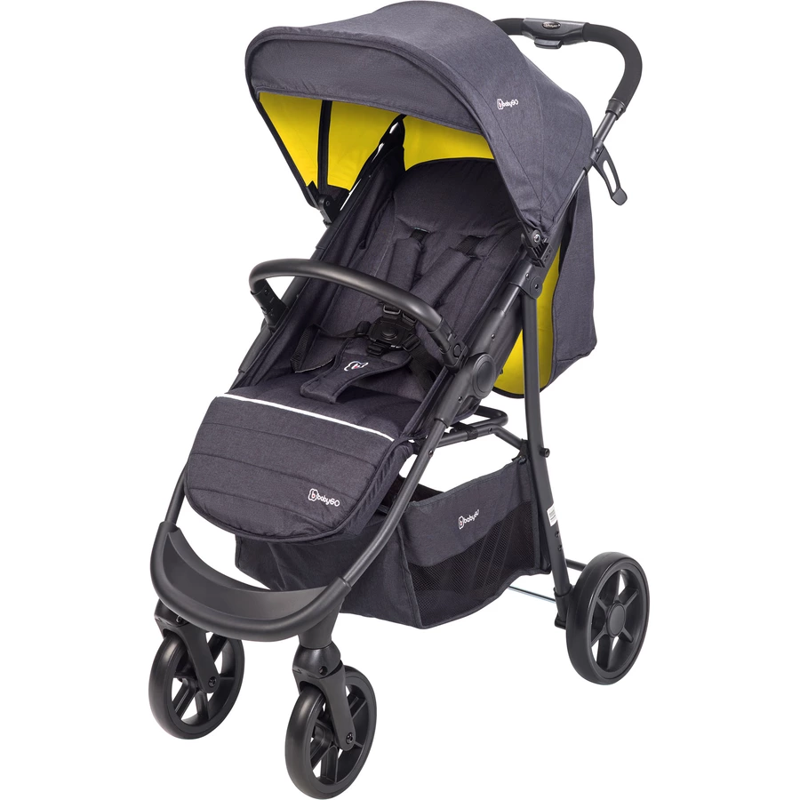 babyGO Kombikinderwagen 3 in 1 Mustard