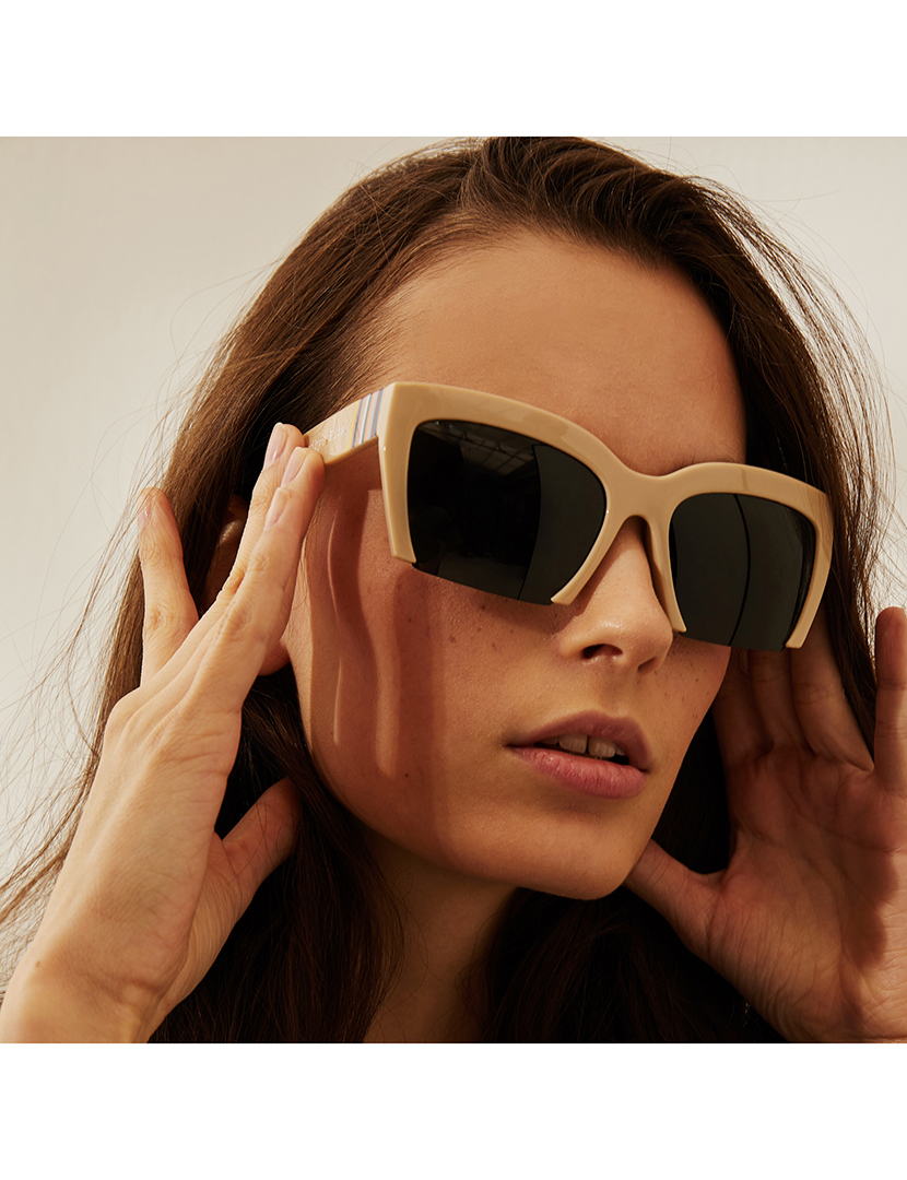 Beige Sunglasses Women