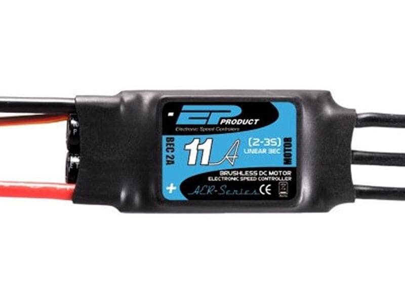 EP Brushless Regler Aer11-Aer-Series 11A, 2-3S, L-BEC Brushless ESC für Flugmodelle