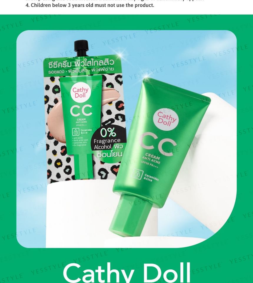 Cathy Doll - Anti-acne CC-crème SPF 50 PA+++