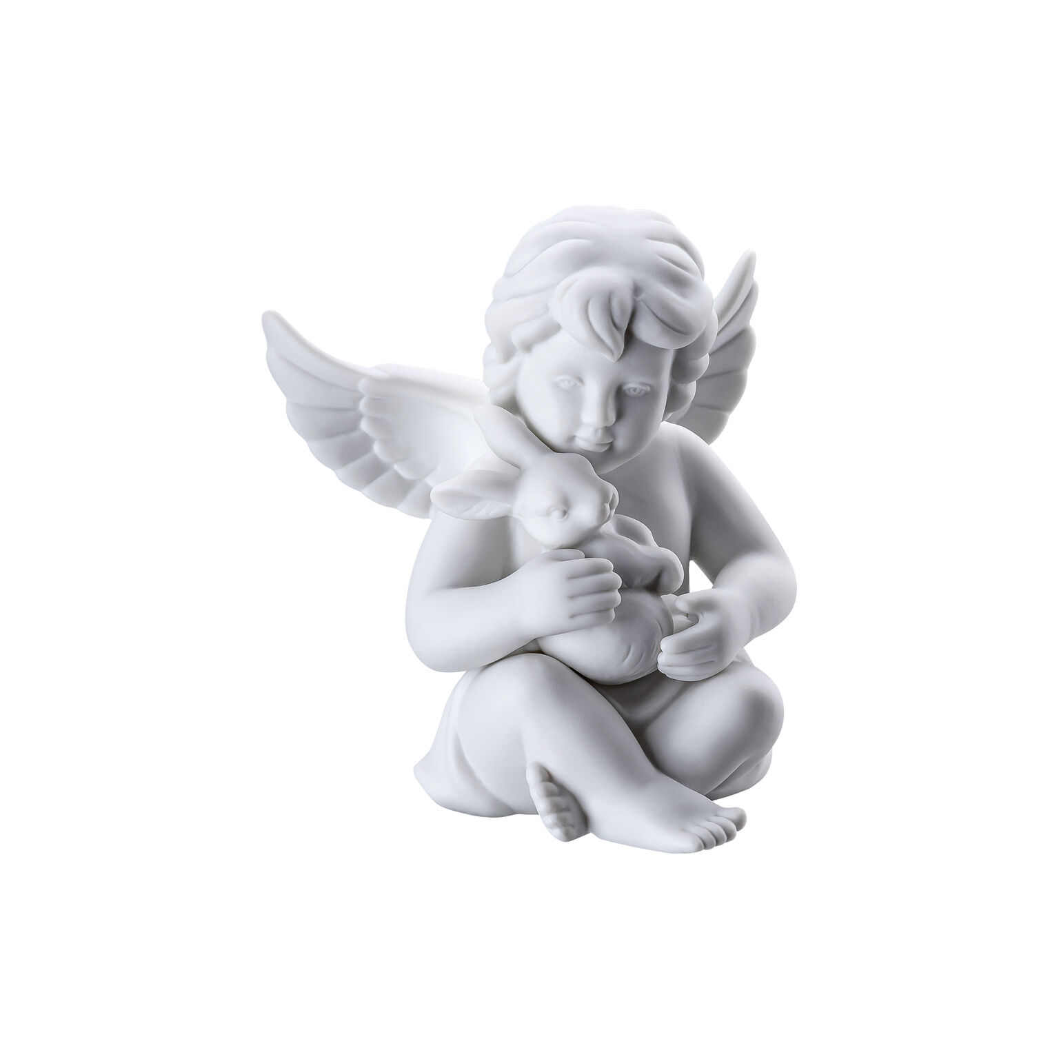 Angels Weiss matt Engel mit Hase