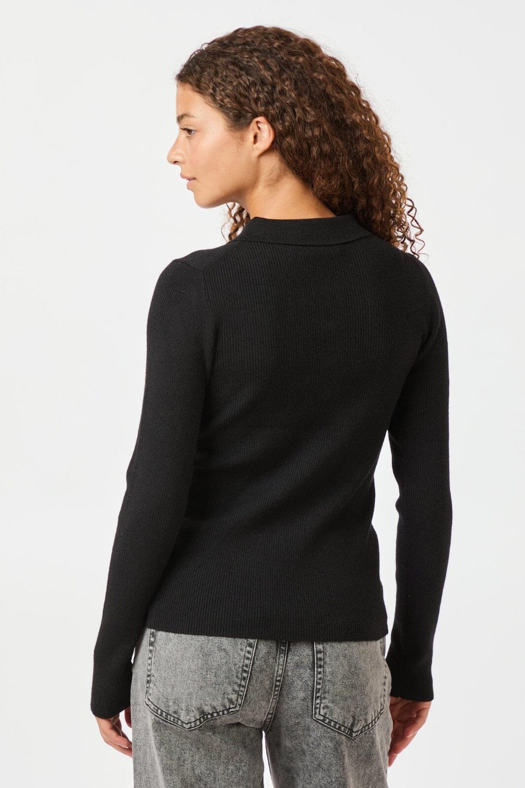 Neo Noir Panama Knit Blouse 164017