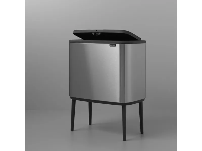 Brabantia Bo Touch Bin - Skraldespand - fliplåg - 36 L - mat stål