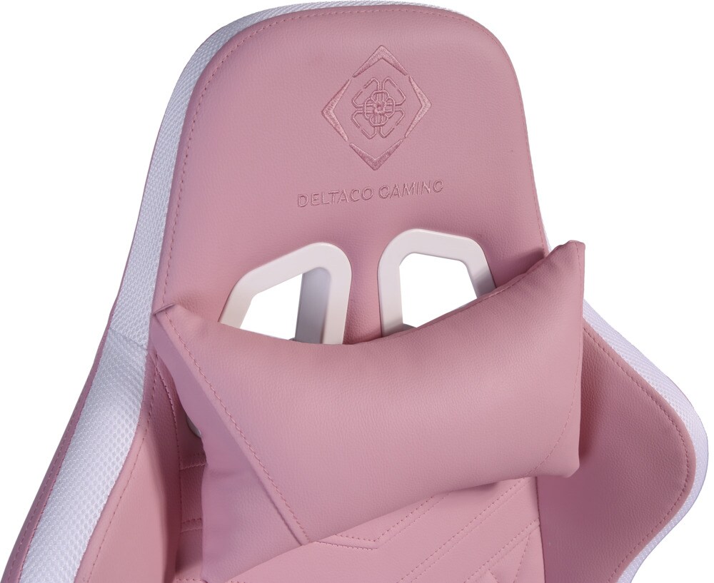 Deltaco GAM-080 Gamingstuhl Kunstleder m. RGB LED pink