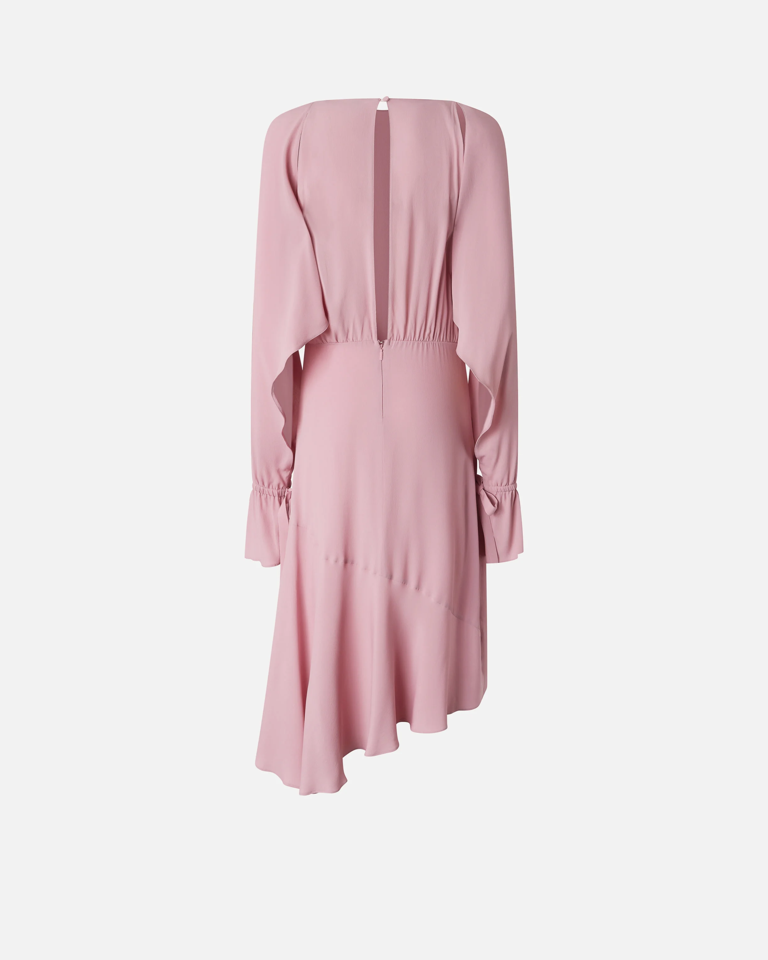 Robe midi asymétrique | Rose