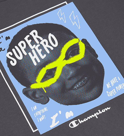 Champion T-Shirt - Grau/Super Hero