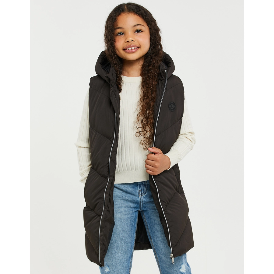 Threadgirls Weste Girls Long-Line Gilet Promise Black