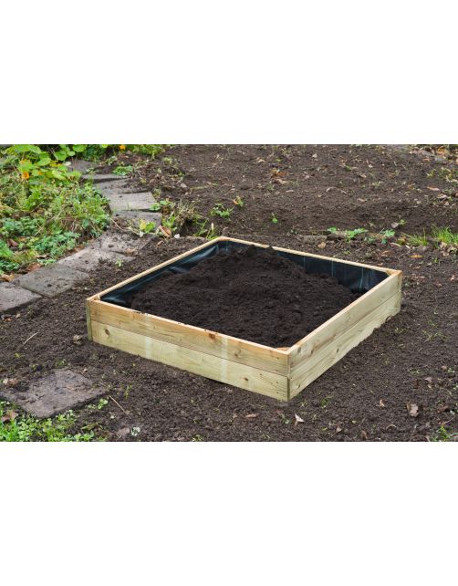 Nature Gronddoek Kleine Moestuinbak Zwart - Groeifolie Gronddoek