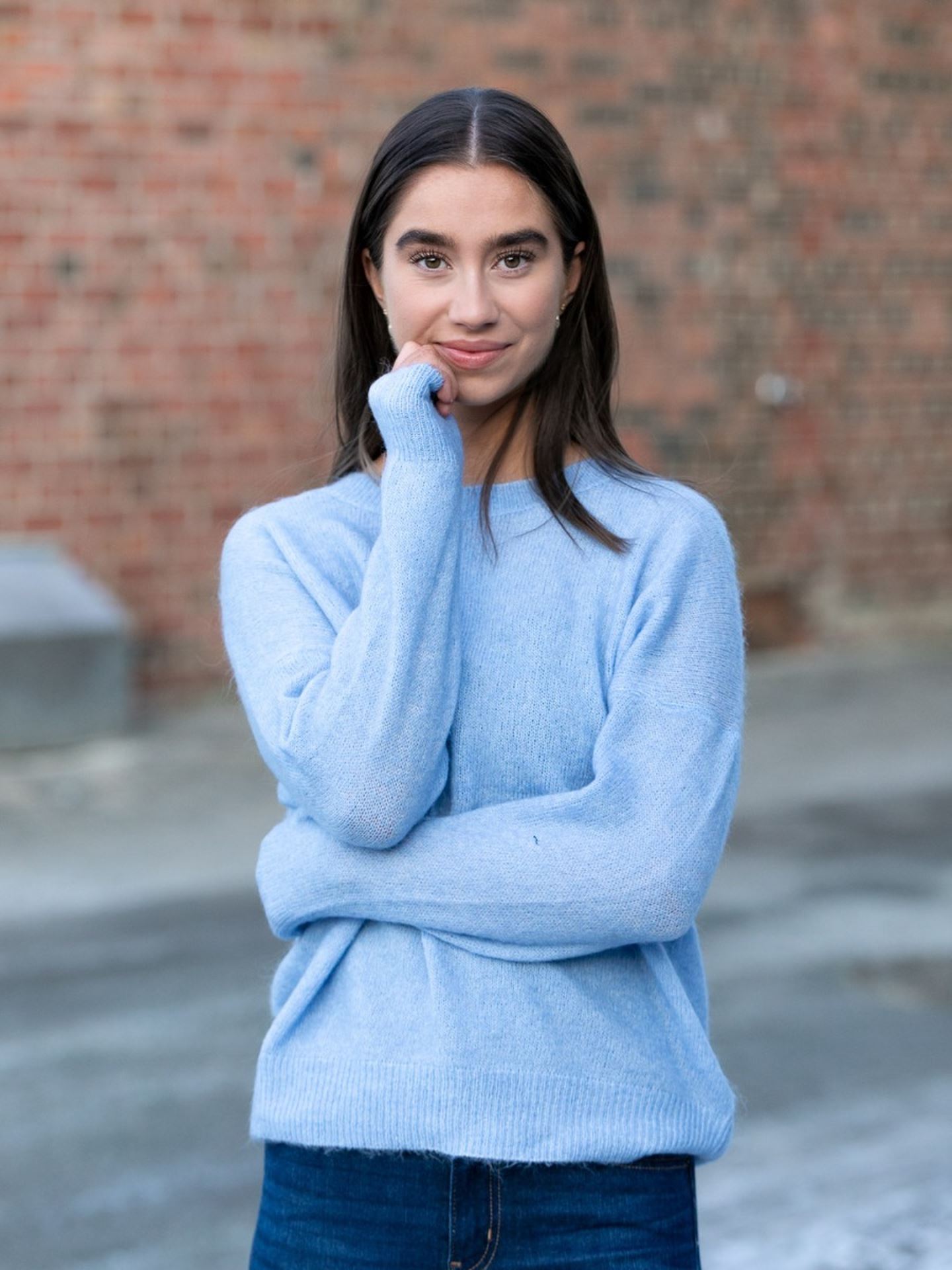 Femme Mohair O-Neck Pullover
