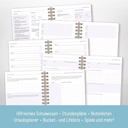 Häfft Verlag Timer Fancy DIN A5 23/24, 1 Stück, 5-fach sortiert