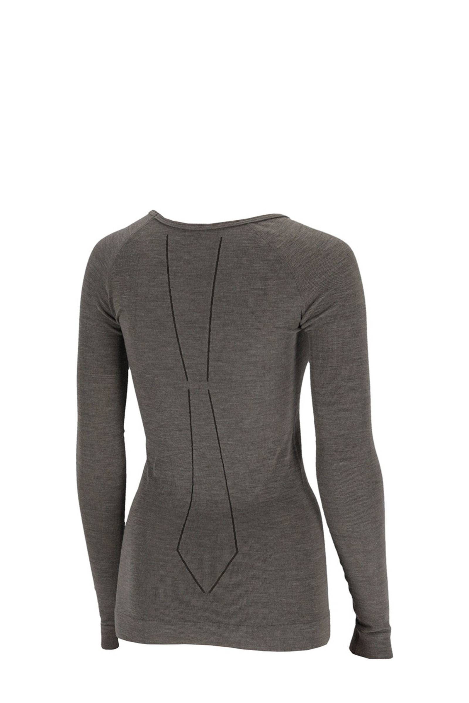Xtreme thermoshirt met merino wol grijs melange