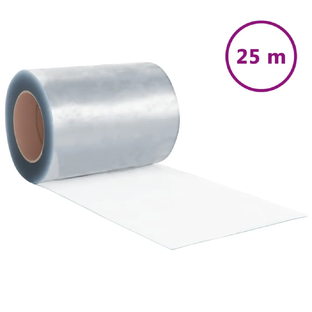vidaXL - Rouleau de rideau en bande PVC, 3 mm x 300 mm, 25 m