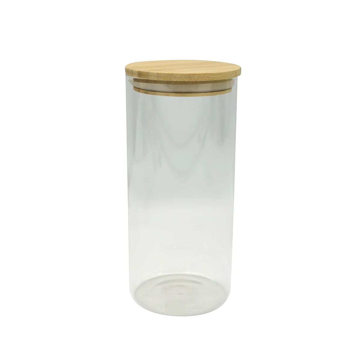 Boite de conservation en verre 2 litres avec couvercle en Bambou Eco F