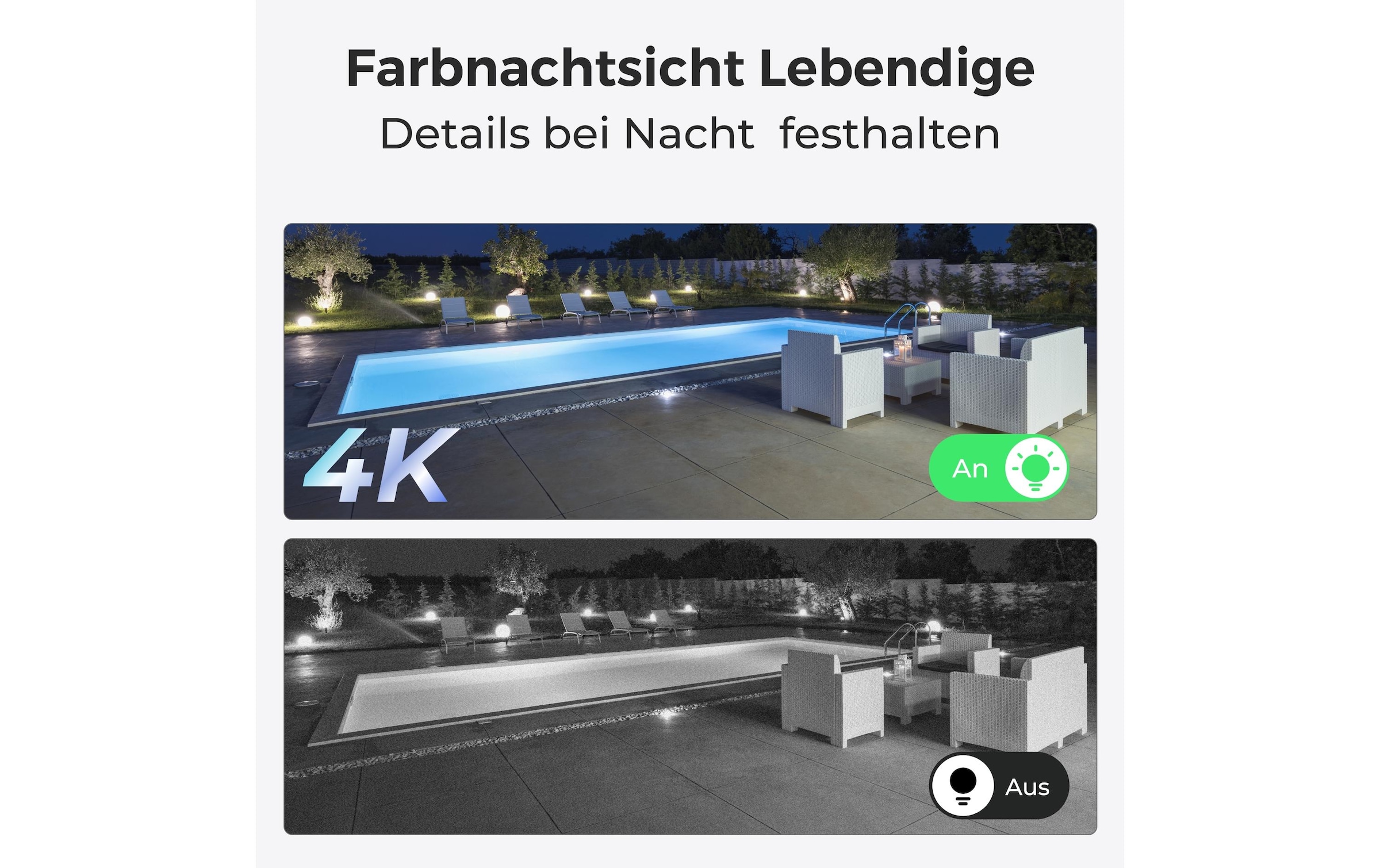 Reolink Überwachungskamera »B350 Weiss, inkl, Solarpanel« Aussenbereich