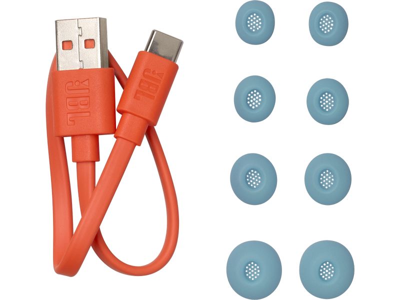 JBL Wireless In-Ear-Kopfhörer Live Beam 3 Blau Kabellose Noise-Cancelling-Kopfhörer mit Smart Charging Case