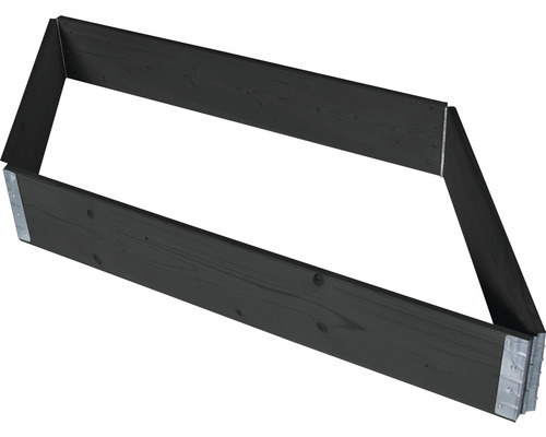 Modulair systeem voor verhoogde tuinbedden, palletframe, wanddikte 19 mm, 120 x 80 x 20 cm, antraciet