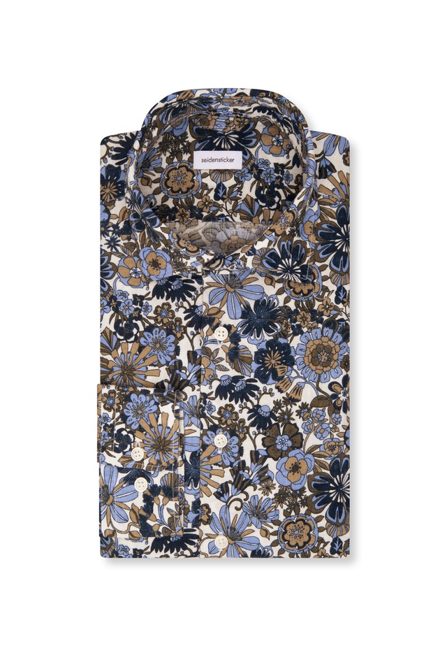 seidensticker Businesshemd »Slim«, Slim Langarm Kentkragen Floral