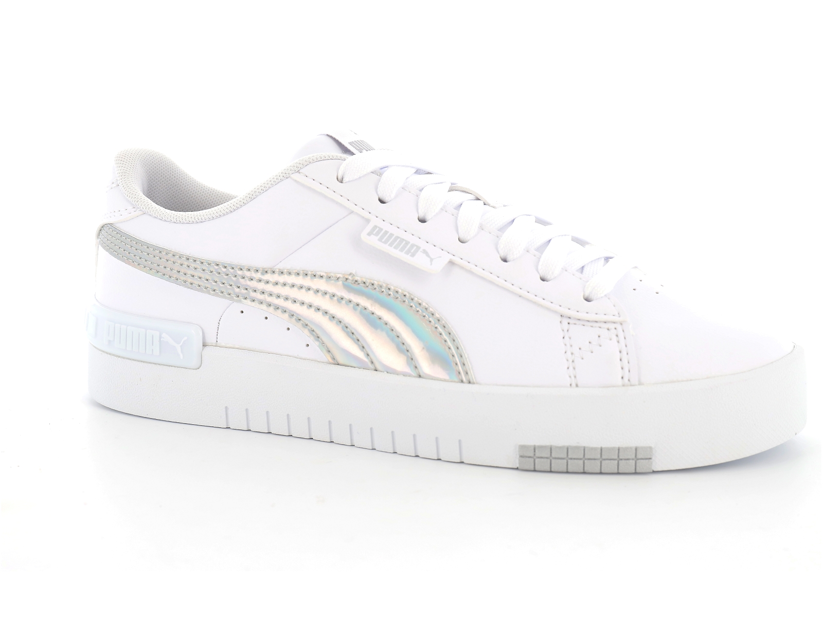 Puma-382661 Synthétique Blanc Argent