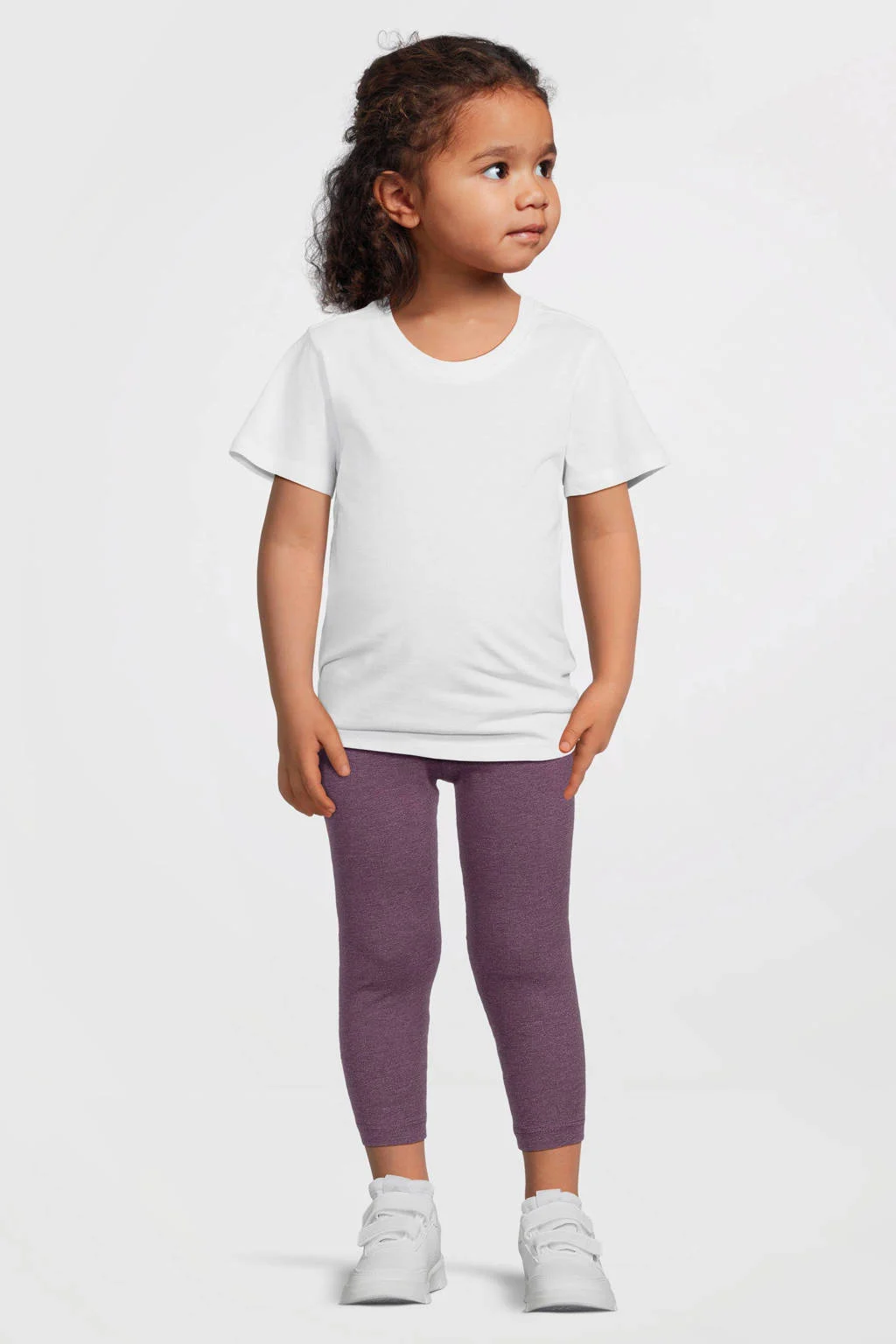 anytime capri legging paars melange