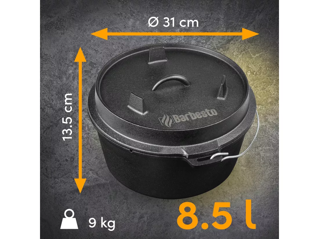 Dutch Oven - Fonte - 8,5L - Noir