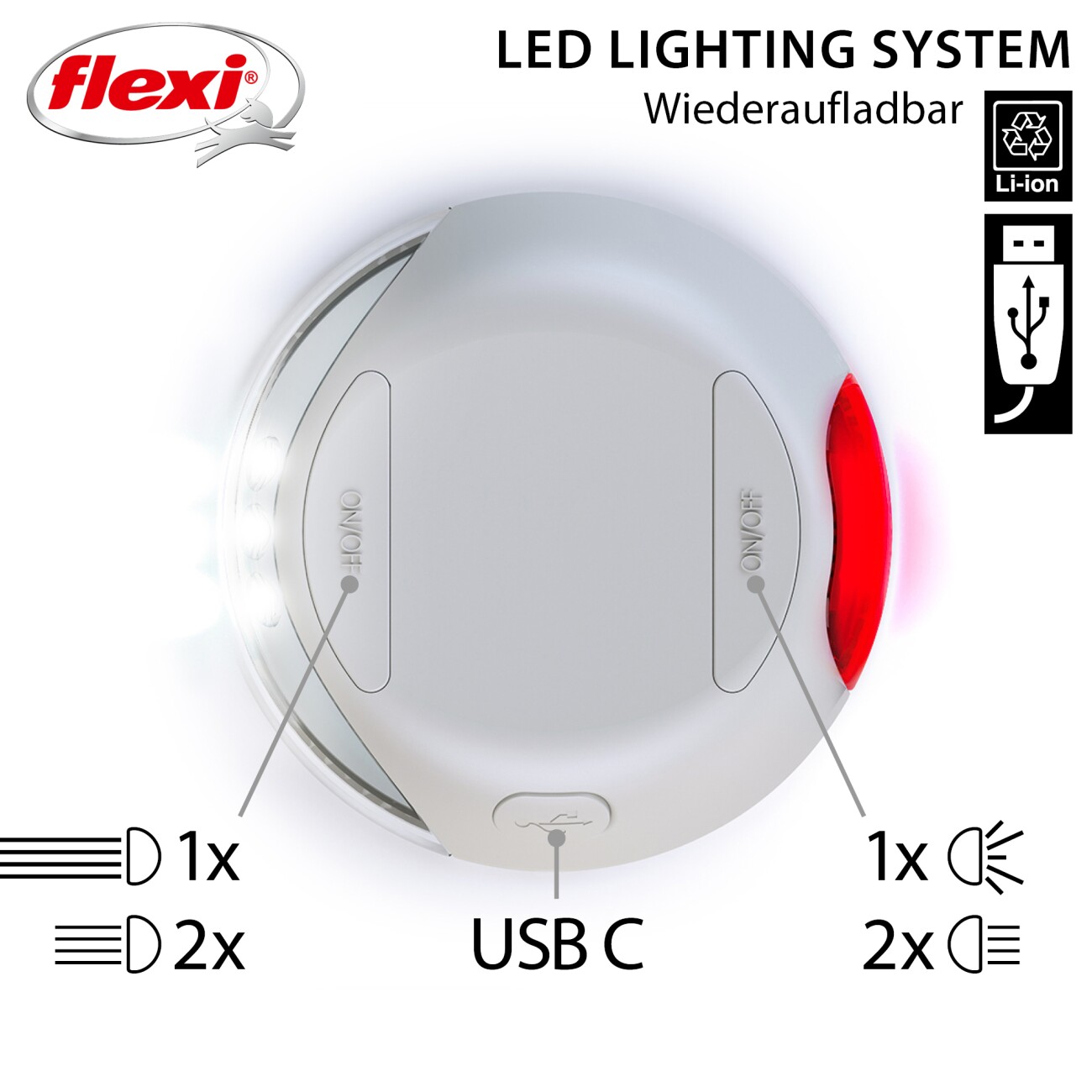Flexi LED Lighting System + USB grau