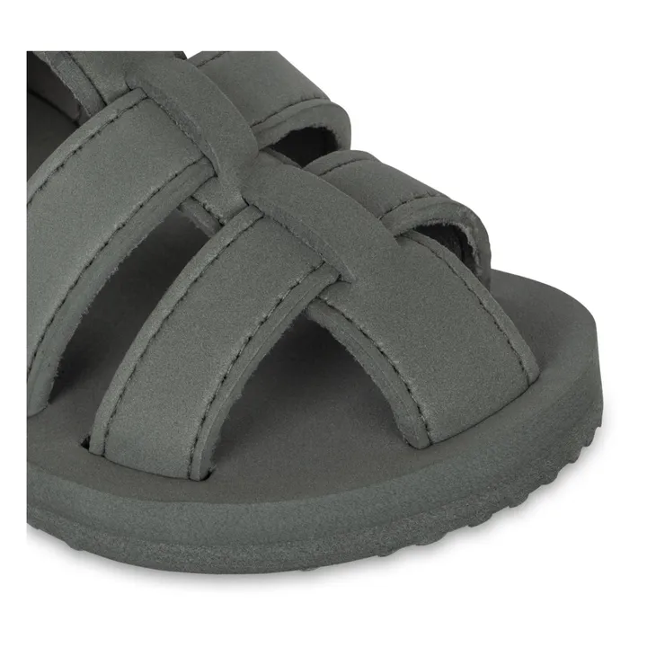 Konges Sløjd Sandales de Plage  | Gris foncé