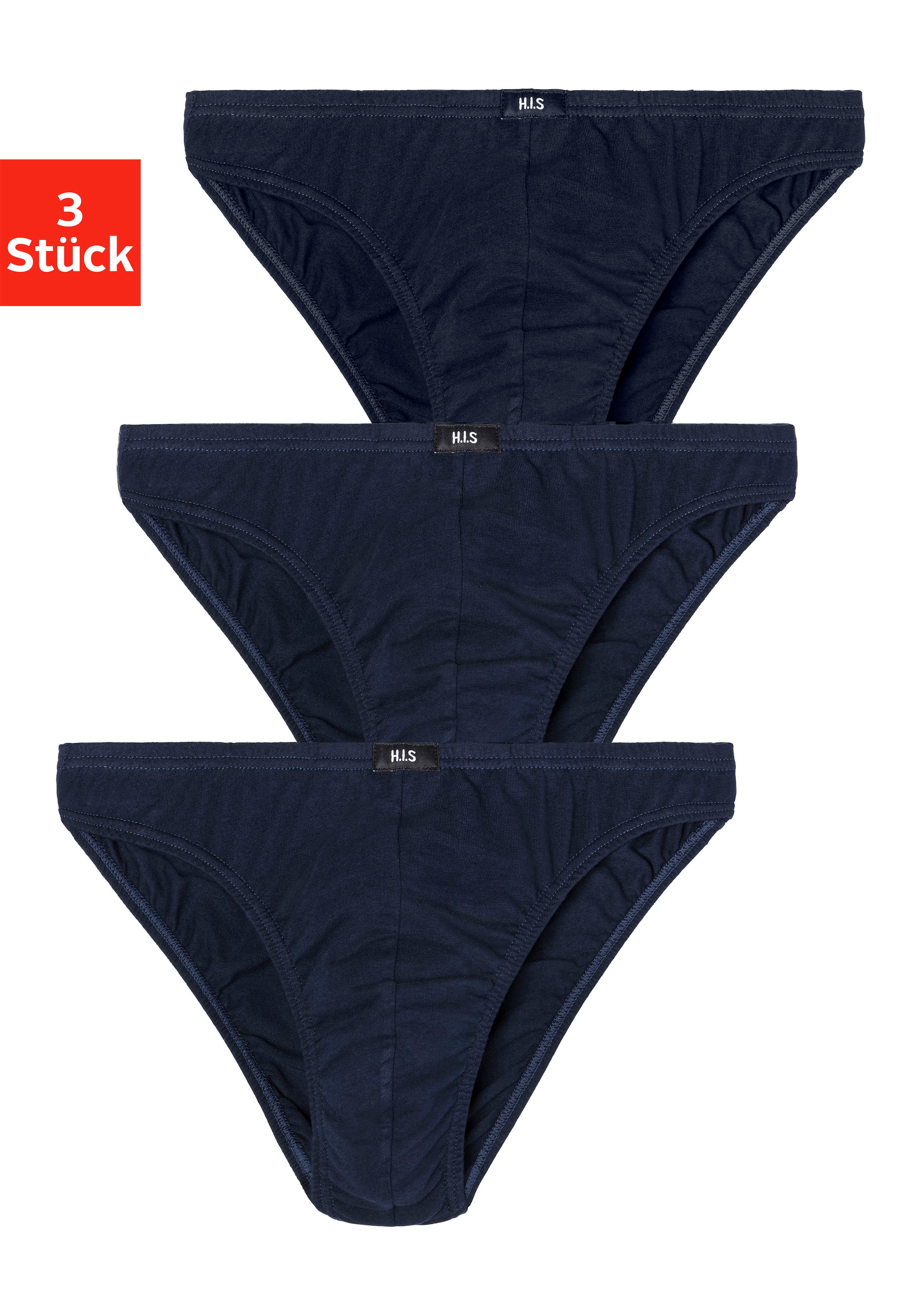 H.I.S Slip »Minislip«, 3 Stk. aus weichem Baumwoll-Stretch