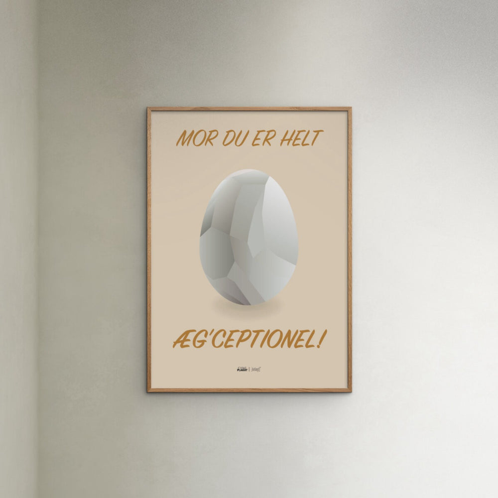 Køb Poster & Frame Citatplakat - Du Er Æg'ceptionel