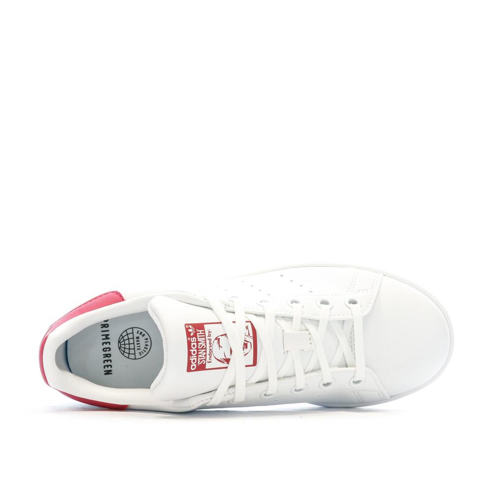 Adidas Baskets Blanches/Roses Fille Adidas Stan Smith J