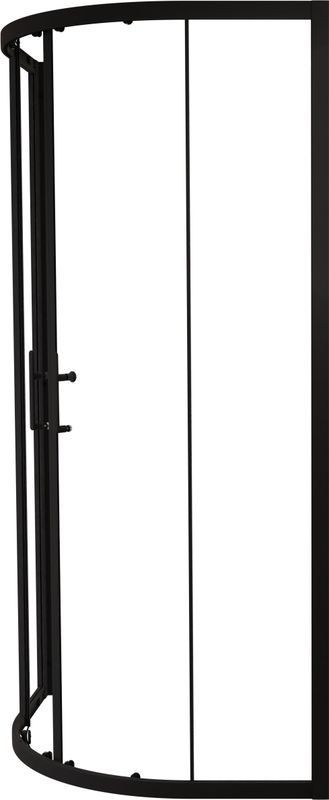Linie - Cadiz - Douchecabine - Kwartrond 90 x 90 cm - Helder Glas - Mat Zwart Profiel