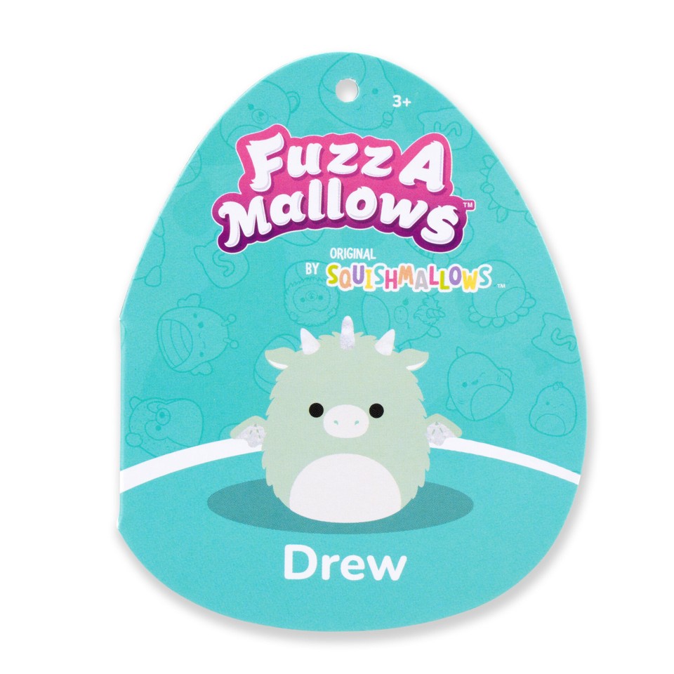 Squishmallows - 30 cm Bamse P21 Fuzz A Mallows - Drew Dragon