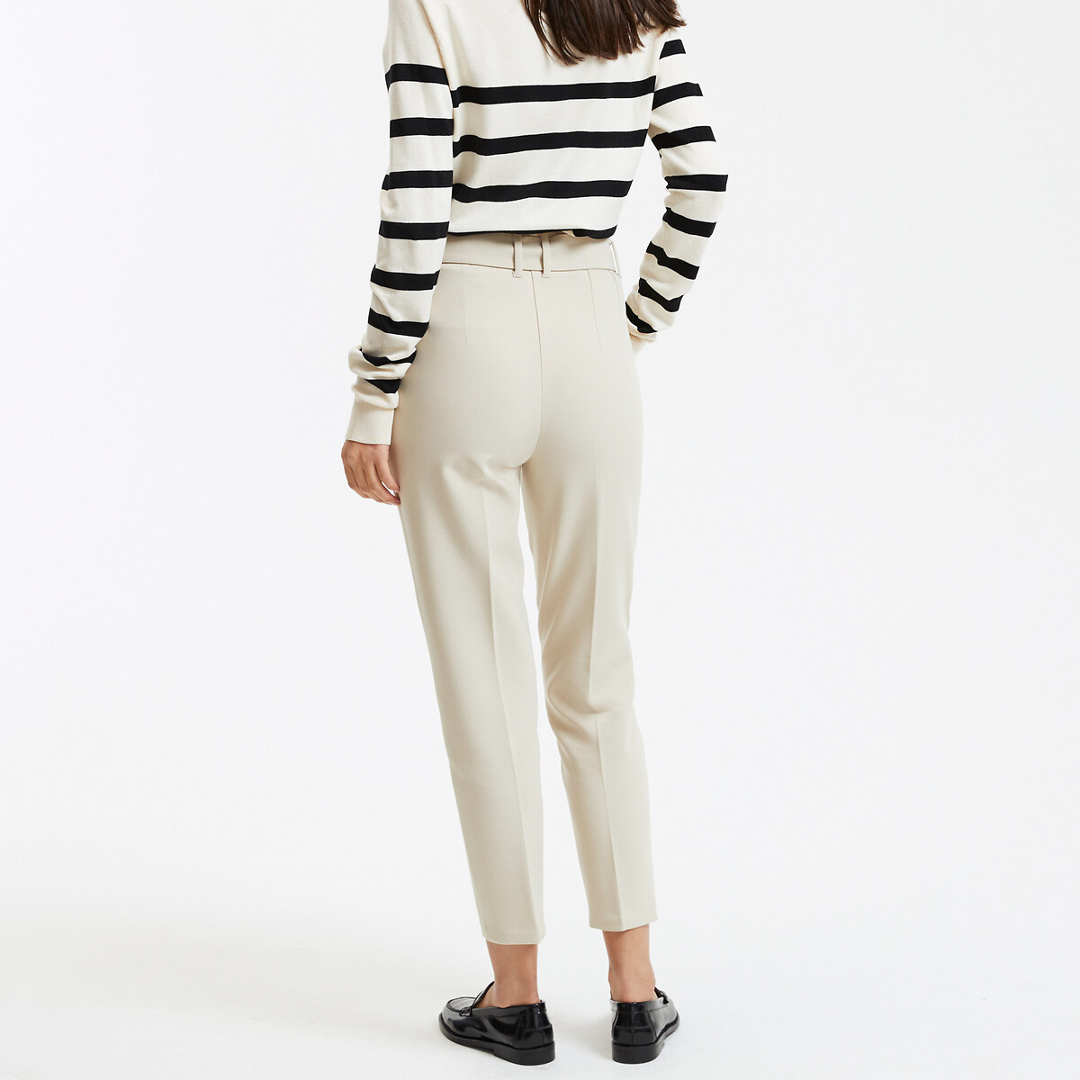 COLEÇÃO LA REDOUTE<br>Calças slim com cinto