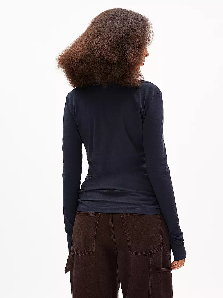 ARMEDANGELS Langarmshirt ENRICCAA dunkelblau